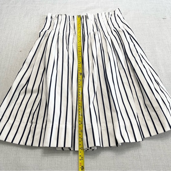 KATE SPADE New York Broome Street Stripe Skirt, White/Blue, Size 2 - Picture 7 of 12